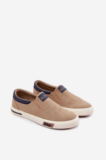 Turnschuhe Freizeitschuhe für Herren Schlüpfen Lee Cooper LCIN-26-02-4089 Beige