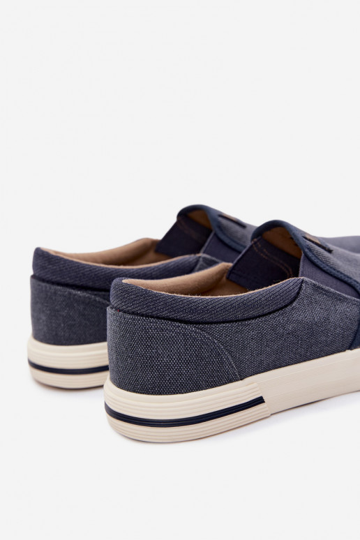 Turnschuhe Freizeitschuhe für Herren Schlüpfen Lee Cooper LCIN-26-02-4088 Dunkelblau