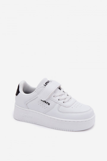 Kinder Sportschuhe LEVI'S NEIN UNION BOLD VUNB0001S mit Klettverschluss in weißer Farbe