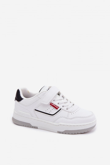 Sneakers Stilvollllschuhe Kindisch mit Klebeverschlüssen LEVI'S JOHN SE VJOH0012S Zueiße Farbe