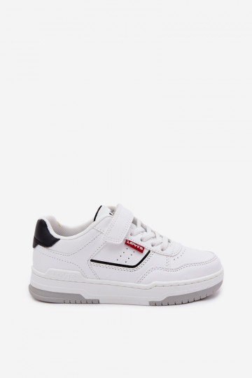Kinder Sportschuhe LEVI'S JOHN SE VJOH0012S mit Klettverschluss in weißer Farbe 2