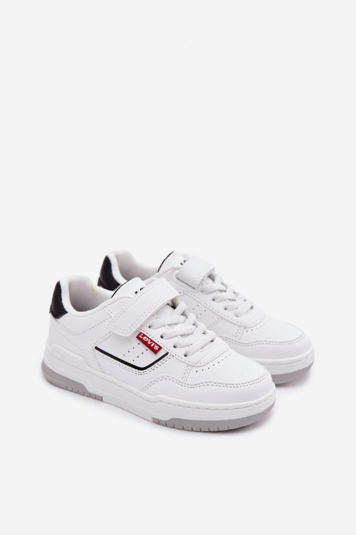 Sneakers Stilvollllschuhe Kindisch mit Klebeverschlüssen LEVI'S JOHN SE VJOH0012S Zueiße Farbe