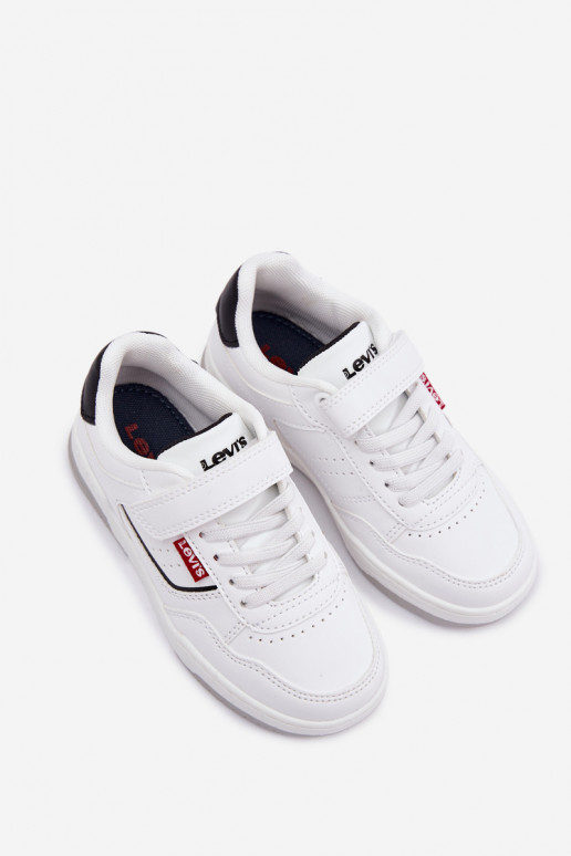 Sneakers Stilvollllschuhe Kindisch mit Klebeverschlüssen LEVI'S JOHN SE VJOH0012S Zueiße Farbe