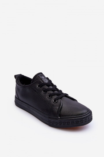 Haut Freizeitschuhe für Kinder schZuarze Farbe Poliana