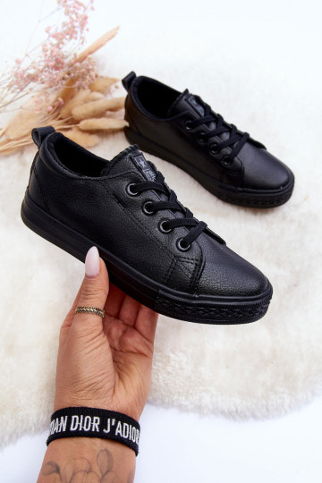 Haut Freizeitschuhe für Kinder schZuarze Farbe Poliana 2