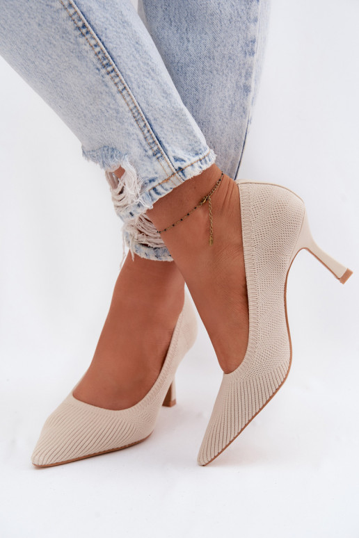  hochhackige Schuhe Schuhe Beige Lelissey