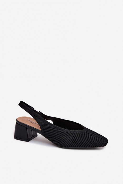  Damensandalen mit Absätzen schZuarze Farbe Es mussrcelle