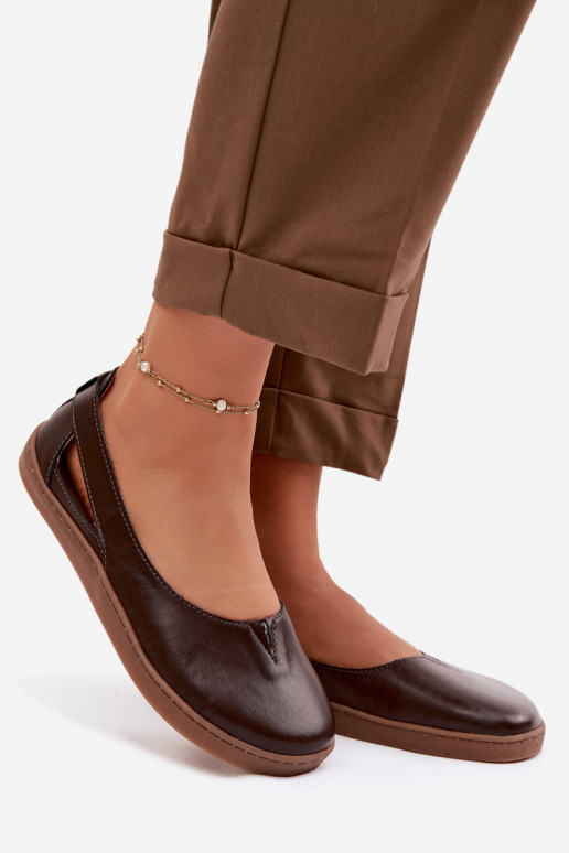 Ballerinas Barefoot Zazoo 10217 in Schokoladenfarbe