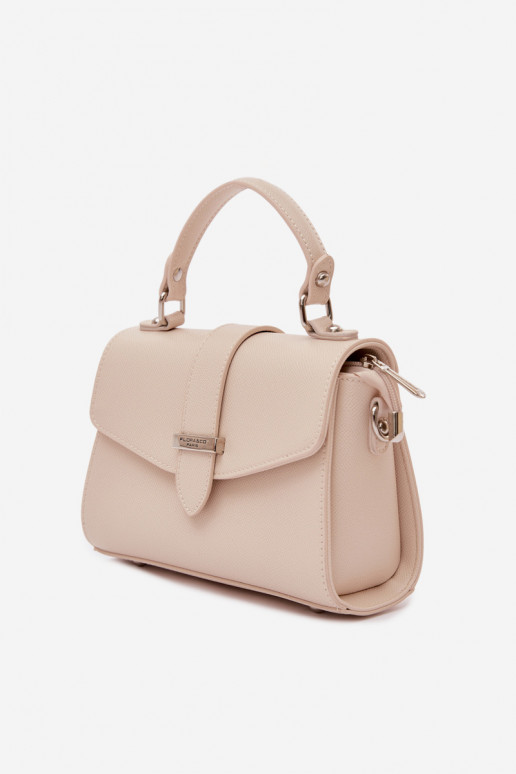 Handheld Briefträger mit Zierstreifen HellBeige Belveta