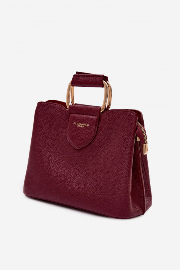 Handheld Stamm Klein aus Öko-Leder Burgund Lorielle 2
