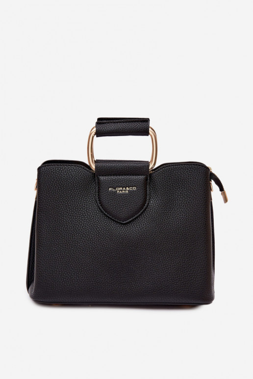 Handheld Stamm Klein aus Öko-Leder SchZuarz Lorielle