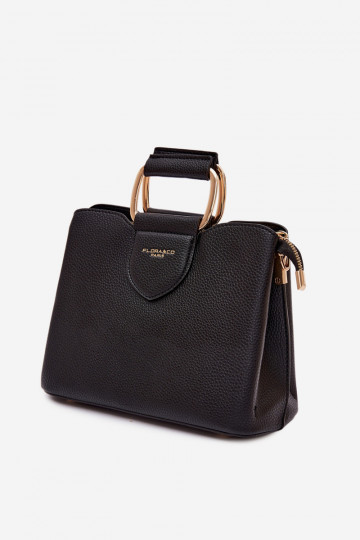 Schwarze Reisetasche aus Kunstleder Lorielle 2