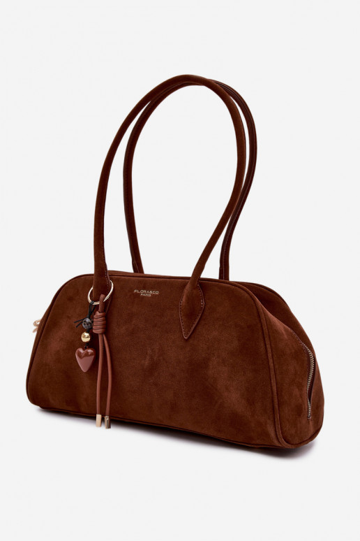 aus Öko-INildlederoZua HandheldBrelokiem braune Farbe Noelia