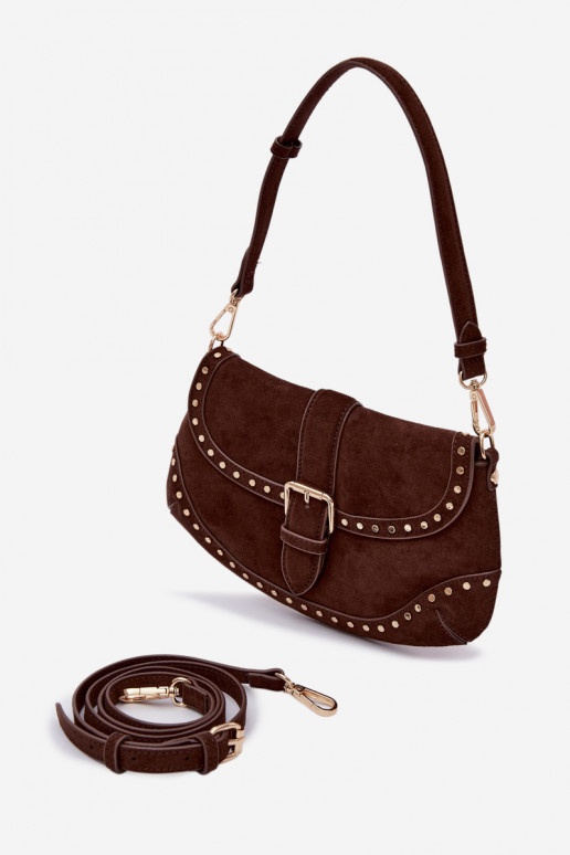 Handheld mit Nieten aus Öko-INildlederoZua CzekoladoZua Clarielle