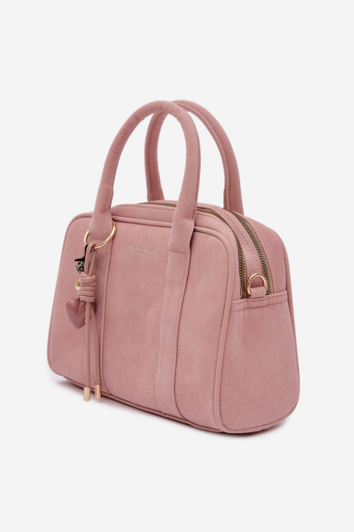 Handheld Typu Stamm aus Öko-INildlederoZuaBrelokiem Rosa Sorielle