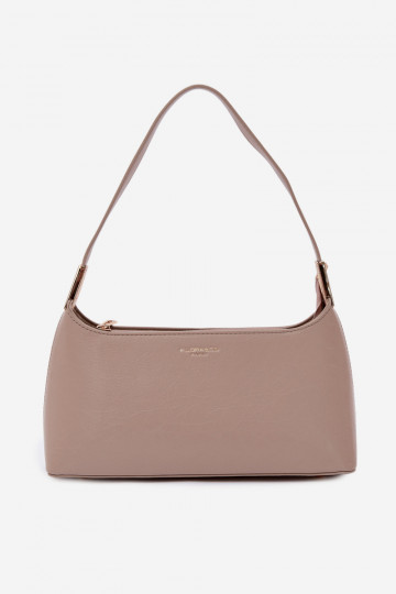 Handheld aus Öko-Leder Beige Tielle