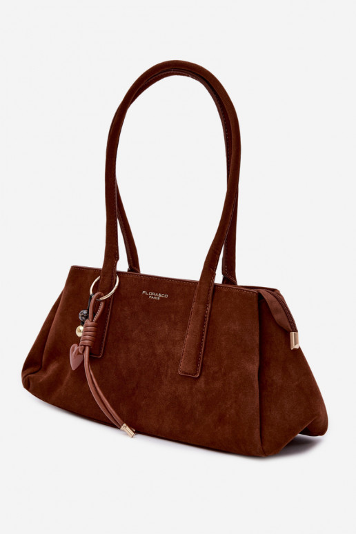 aus Öko-INildlederoZua HandheldBrelokiem braune Farbe Nelina