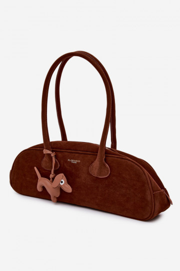 Handheld BagietkaImitacji aus INildlederu ZaZuieszka Jamnik braune Farbe Annette 2