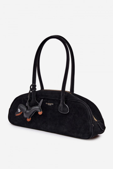 Handheld BagietkaImitacji aus INildlederu ZaZuieszka Jamnik SchZuarz Annette 2
