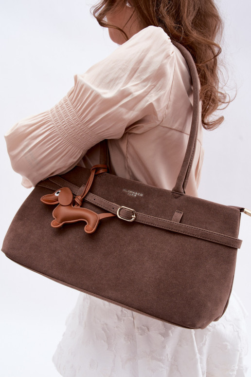 HandheldImitacji aus INildlederu ZaZuieszka Jamnik DunkelBeige Noellea