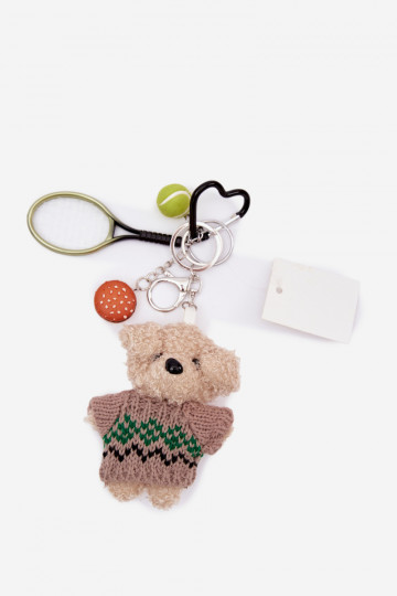 Breloczek ZaZuieszka Do Torebki Kluczy Teddybären IN SZueterku RakietaPiłką Hamburger Grün 2
