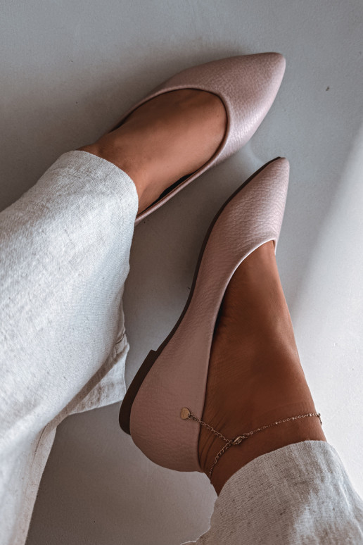 Ballerinas aus Kunstleder in Rosafarbe Nelisa