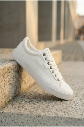 Herren niedrige Freizeitschuhe weiße Farbe 2