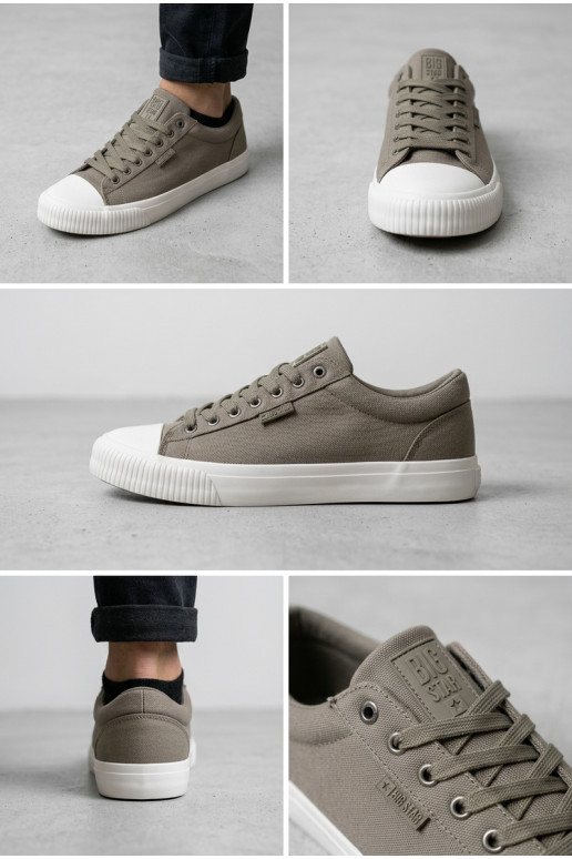 Herren niedrige Freizeitschuhe graue Farbe