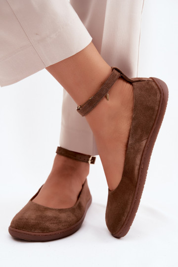 Ballerinas BarefootErmöglichtturalnego aus INildlederu Zazoo 020 braune Farbe 2