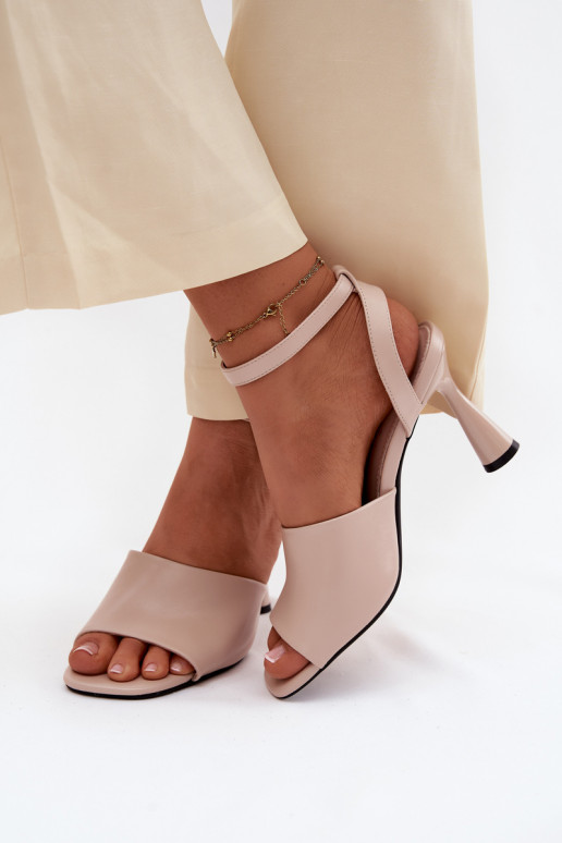 Damensandalen mit Absätzen Vinceza 62297 Beige