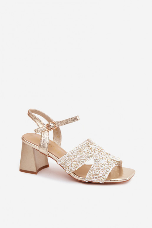 Goldene Damen-High Heels Vinceza 20282