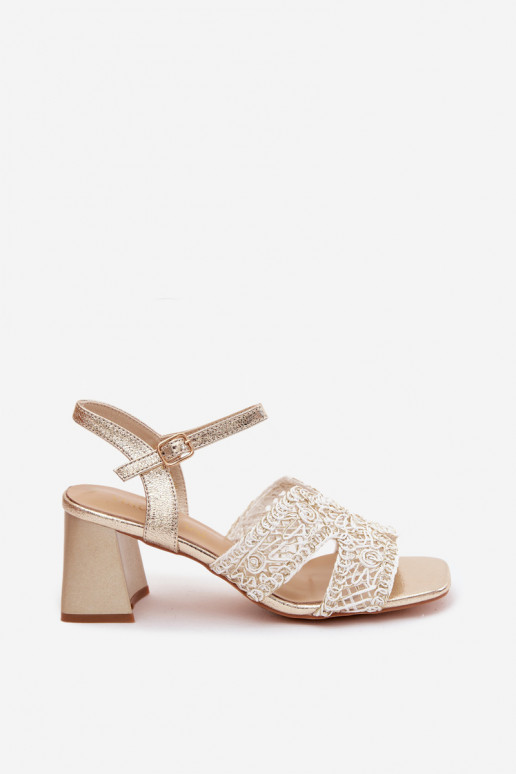 Goldene Damen-High Heels Vinceza 20282