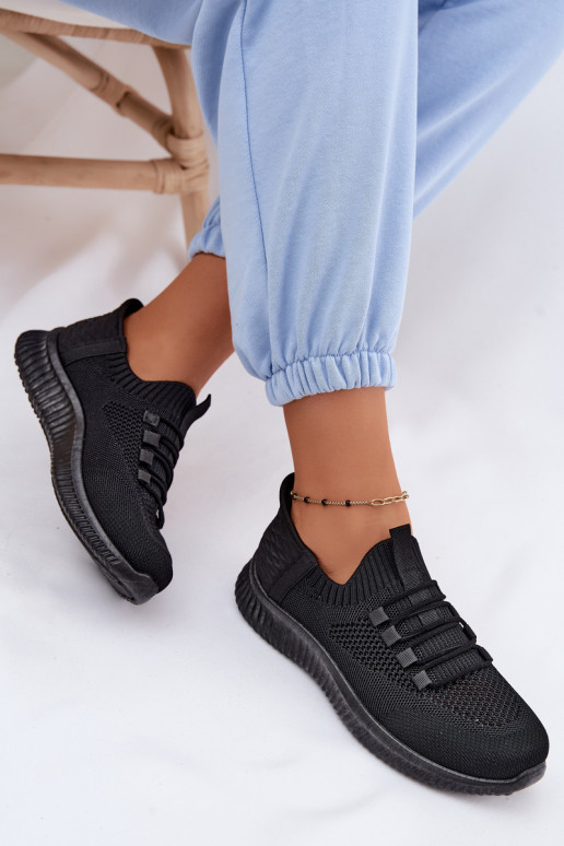 Schwarze Slipper-Sneaker Olive