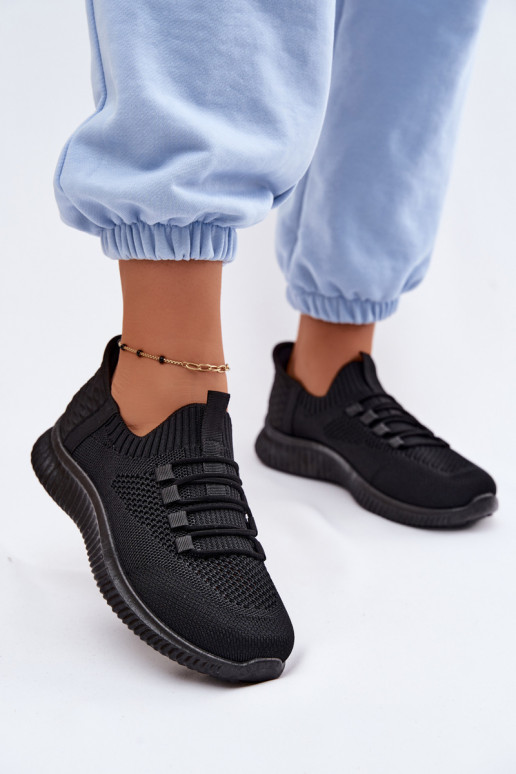 Schwarze Slipper-Sneaker Olive