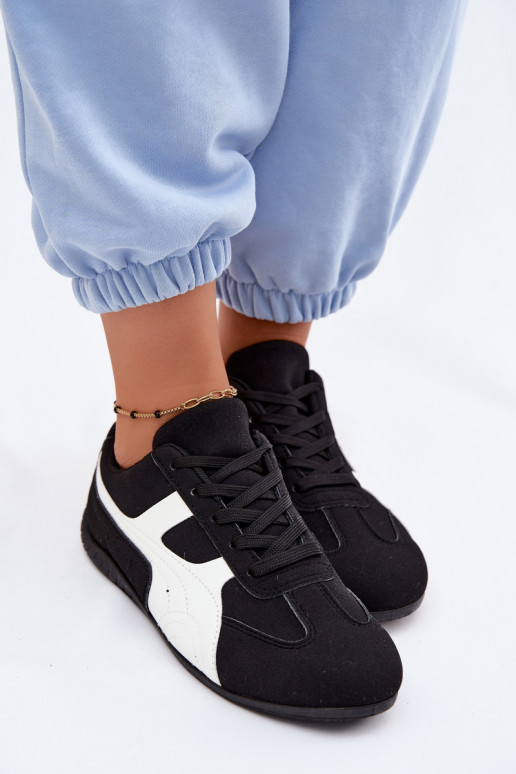 Schwarze Sneaker für Damen Tai
