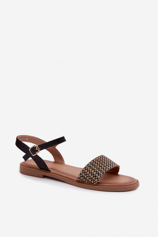 Schwarze Damen-Platformsandalen Lumina
