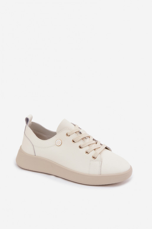 Haut Schuhe Feminin Vinceza 41508 elfenbeinfarbe