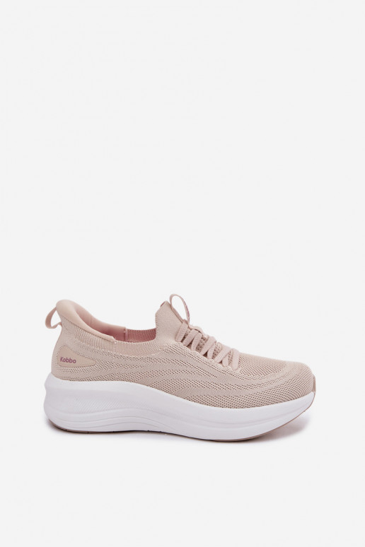  Turnschuhe Sneakers Stilvollllschuhe Feminin Ein überzeugendes Stilvollll Kobbo 102425 Beige