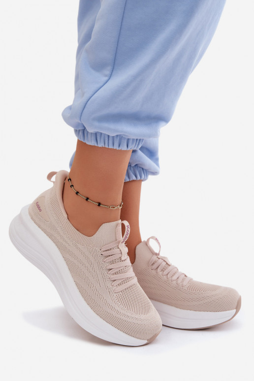  Turnschuhe Sneakers Stilvollllschuhe Feminin Ein überzeugendes Stilvollll Kobbo 102425 Beige