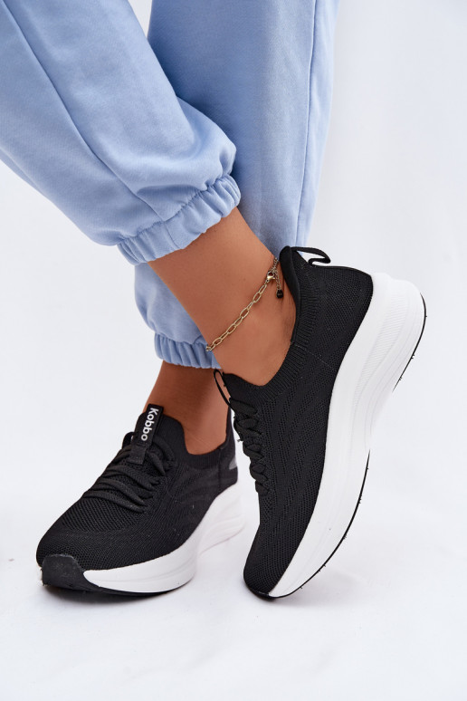  Turnschuhe Sneakers Stilvollllschuhe Feminin Ein überzeugendes Stilvollll Kobbo 102425 schZuarze Farbe