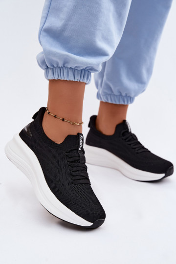  Turnschuhe Sneakers Stilvollllschuhe Feminin Ein überzeugendes Stilvollll Kobbo 102425 schZuarze Farbe 2