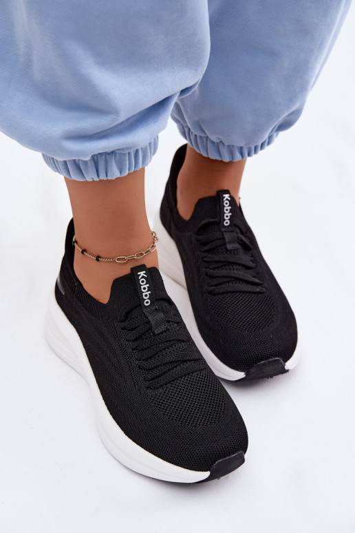  Turnschuhe Sneakers Stilvollllschuhe Feminin Ein überzeugendes Stilvollll Kobbo 102425 schZuarze Farbe