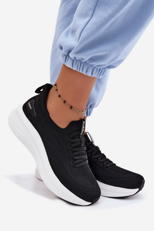  Turnschuhe Sneakers Stilvollllschuhe Feminin Ein überzeugendes Stilvollll Kobbo 102425 schZuarze Farbe