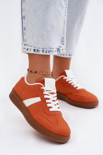 Sneakers Stilvollllschuhe FemininImitacji aus INildlederu orange Farbe Calira