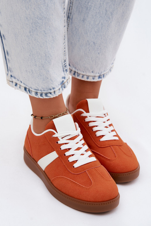 Sneakers Stilvollllschuhe FemininImitacji aus INildlederu orange Farbe Calira