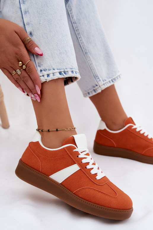 Sneakers Stilvollllschuhe FemininImitacji aus INildlederu orange Farbe Calira