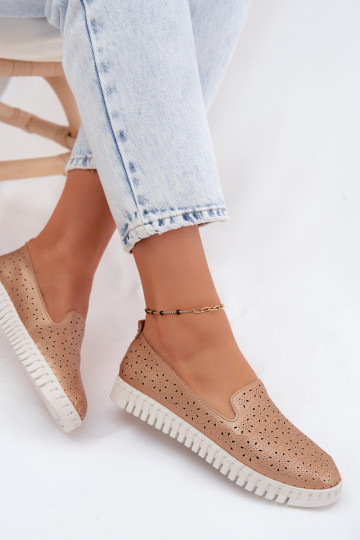 mit durchbrochenen Elementen Ein überzeugendes Stilvollll Schuhe Feminin Szampańskie Salty