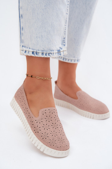 mit durchbrochenen Elementen Ein überzeugendes Stilvollll Schuhe Feminin pinke Farbe Salty