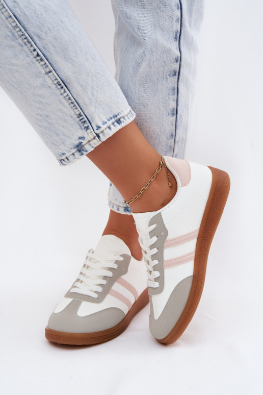 Weiß-rosa Sneakers Seabell