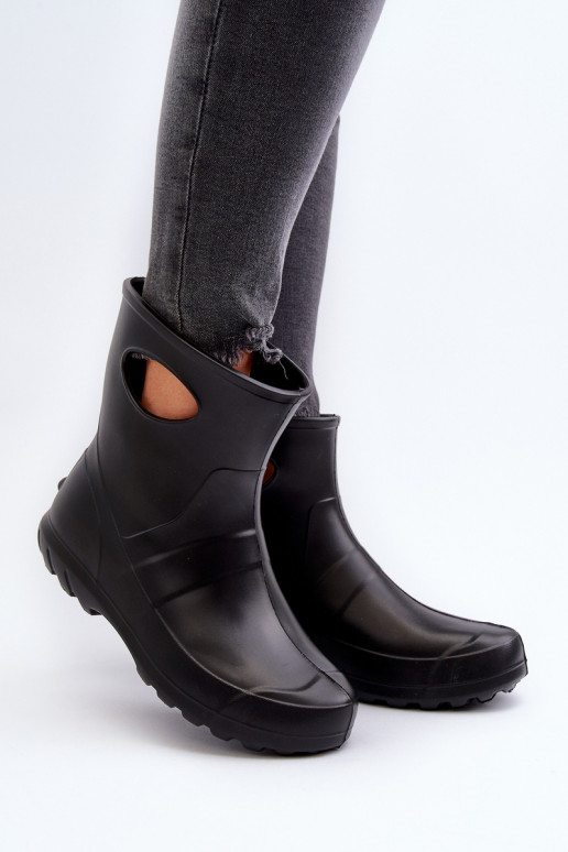 Gummistiefel Feminin INodoszczelne LEMIGO GARDEN 752 schZuarze Farbe